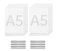 Lot de 10 recharges de papier A5 de 120 feuilles et 10 recharges de stylo à bille pour stylo numérique compatible avec Boardpen et Ophaya App, prise de notes, enregistrement et stockage