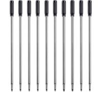 Lot De 10 Recharges D'encre Noire Pour Stylos À Bille Cross 11,5 Cm Pour Roller Cross 8513