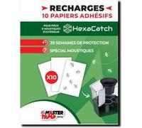 FAVEX Master Trap - Lot de 10 recharges pour piège Hexacatch Anti Pontes - Anti-Moustique et moustiques Tigres - Limite la Reproduction des moustiques - sans Insecticide - 10 Papiers adhésifs