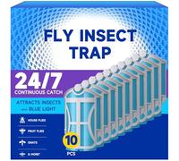 Lot de 10 recharges pour piège à insectes volants, compatibles avec les pièges à insectes volants M364 M364A et Max, Catch, House & Fruit Fly - Utilisation facile
