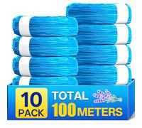 Lot de 10 recharges pour poubelle à couches - 10 m de long - Recharges parfumées - Peut contenir 640 couches - Compatible avec Angelcare Tommee Tippee Twist and Click - Tous les modèles de poubelles