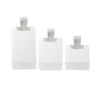 Lot de 10 récipients cosmétiques de voyage de taille mixte rechargeables vides sacs à sertir portables pour liquide de voyage sac d'emballage de maquillage adapté pour les voyages, les vacances, le