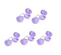 Lot de 10 récipients pour baume à lèvres en forme de rose avec miroir anti-fuite pour voyage et utilisation à la maison, violet, Beauté de masse