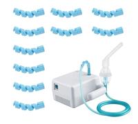 Lot de 10 Redresseur à Sertir de Support Tube d'Oxygène, support de tube à oxygène pour réservoir d'oxygène, tuyau d'oxygène, canule nasale, Accessoires Tube Oxygène Canule Nasale (bleu)