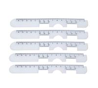 Lot de 10 règles de distance pupillaire en plastique optique PD