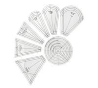 Lot de 10 règles de patchwork transparentes pour patchwork et matelassage