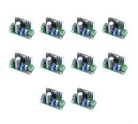 Lot de 10 régulateurs de tension réglables LM317 AC/DC vers DC Step-Down Convertisseur 1,25 V-30 V 600 mA Bloc d'alimentation Board pour projets électroniques