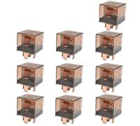 Lot de 10 relais automobiles étanches DC 12/24 V 80/100 A 5 broches SPDT, dispositif de contrôle de voiture, relais de voiture DC 24 V, commutation haute capacité(24V 100A)