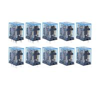 Lot de 10 relais électromagnétiques universels DPDT MY2P HH52P MY2NJ avec LED AC/DC 6 V, 12 V, 24 V, 36 V, 48 V, 110 V, 220 V(DC,12V)