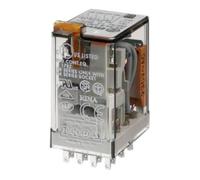 Lot de 10 relais embrochable 4rt 7a 230v bouton test indicateur mecanique