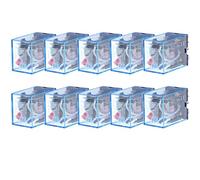 Lot de 10 relais LY2NJ DC 12 V, 24 V, 36 V, 48 V, 110 V, 220 V, petit relais 10 A, bobine 8 broches DPDT