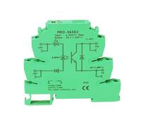 Lot de 10 relais SSR programmables ultra-minces à LED MRD-060D2, vert 2 A, entrée CC CC : 5 V, 12 V, 24 V CC, module de relais à semi-conducteurs, carte de contrôle