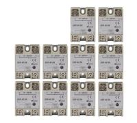 Lot de 10 relais statiques de phase SSR 25DA SSR-40DA, convertisseur AC/DC 3-32VDC, charge d'alimentation 24-380VAC 10DA 40DA 12V(40DA)