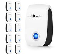 Lot de 10 répulsifs à ultrasons pour souris électronique à branchement ultrasonique pour intérieur Sonique Contrôle des nuisibles 78698