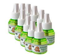 Lot de 10 repulsifs anti-moustiques electriques, liquide anti-moustiques, inodore, anti-insectes, outil de lutte antiparasitaire