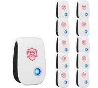 Lot de 10 répulsifs électroniques à ultrasons à brancher pour insectes, cafards, araignées, fourmis, souris, pour maison, cave, grenier, garage