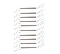 Lot de 10 ressorts avec 2 clips, clips de cage métallique pour petit animal de compagnie, lapin, cochon d'Inde, hamster