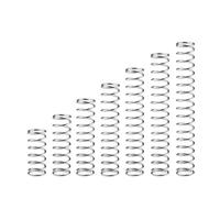 Lot de 10 ressorts de compression en acier inoxydable, diamètre 0,2 mm, diamètre extérieur 1,5/2/2,5/3/4 mm, longueur 5-50 mm(5mm,2mm-0.2mm (10Pcs))