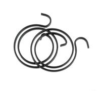 Lot de 10 ressorts de rechange pour poignée de porte, mécanisme à 2 tours, zingué avec finition noire, convient pour poignées gauche et droite pour leviers de porte