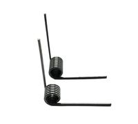 Lot de 10 ressorts de torsion en acier à ressort, en forme de V, à spires droites, Diamètre du fil 2.2mm Diamètre extérieur 16mm Nombre de spires 8 spires Angle 60°