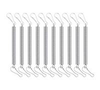 Lot de 10 ressorts d'extension avec 2 clips pour bouteilles d'eau en forme de lapin, clips à ressort en acier inoxydable, accessoires de cage en fil métallique pour petits animaux, maintient la