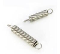 Lot de 10 ressorts tension en acier inoxydable 0,4 mm avec ressort d'extension à double crochet O(15mm,4mm(OD)/0.4mm 10pcs)