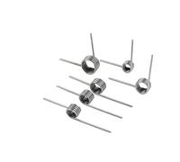 Lot de 10 ressorts torsion type V, diamètre fil 0,8 mm, 3/6/9 tours, assortis, métalliques personnalisés à 90/60 degrés(0.8mm(90 °)/2.4mm(3 laps),6.0mm)