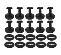 Lot de 10 rivets de fixation pour tapis de sol BMW E46 318I 325I X3 en nylon et plastique