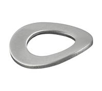 Lot de 10 rondelles à ressort, forme B, ondulées, conformes à la norme DIN 137, Acier inoxydable A2/V2A, rondelles ondulées, rondelles, anneaux élastiques (M12, 10 pièces)