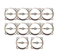 Lot de 10 rondelles de plaque de soupape pour base de culasse de compresseur d'air, aluminium type 51/65, 65 trous (65 trous)