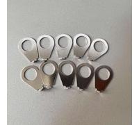 Lot de 10 rondelles d'indicateur de plaque pointeur pour guitare électrique Gibson LP, indicateurs de position en métal argenté/doré, 22 x 14 mm avec diamètre intérieur de 9,5 mm, compatibles avec