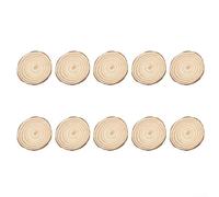 Lot de 10 rondelles en bois brut pour projets artistiques, tranches d'arbre de 14 à 16 cm de diamètre pour dessous de verre et décoration murale, disques en bois naturel pour l'école et les travaux