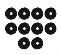 Lot de 10 rondelles en feutre pour boutons de sangle de guitare en feutre non abrasif pour éviter de rayer les surfaces du corps de la guitare (noir)
