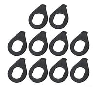 Lot de 10 rondelles M8 pour M10 en acier pour axe de moteur de moyeu de vélo électrique - Protections de sécurité pour écrous de verrouillage de roue de vélo électrique (10 pièces M8 noires)