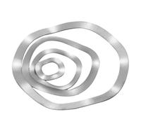 Lot de 10 rondelles ondulées M3-M118 en acier au manganèse 65#/acier inoxydable 304, type crête ondulée 3/5/6/7, rondelles élastiques(304 steel M8x13x0.3)