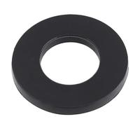 Lot de 10 rondelles plates en nylon noir, rondelles d'espacement en plastique M2-M20(M4x8x1mm)