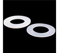 Lot de 10 rondelles plates en silicone, épaisseur 1/1,5/2/3 mm, joint torique d'espacement for raccords de tuyauterie(10mm x 16mm x 2mm)