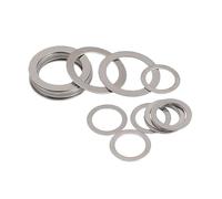 Lot de 10 rondelles plates ultra-fines en acier inoxydable 304 - Joints de calage M20, M22, M25, épaisseurs: 0,1/0,2/0,3/0,5mm(25 * 32 * 0.5mm)
