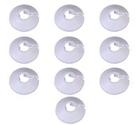 Lot de 10 rosaces de tuyau de chauffage longue durée de vie - Couvertures de protection élégantes pour tuyaux de sol ménagers