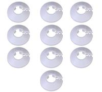 Lot de 10 rosaces de tuyau de chauffage longue durée de vie - Couvertures de protection élégantes pour tuyaux de sol ménagers