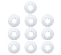 Lot de 10 rosaces de tuyau de chauffage longue durée de vie - Couvertures de protection élégantes pour tuyaux de sol ménagers