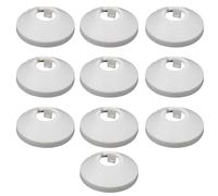 Lot de 10 rosaces de tuyau de chauffage longue durée de vie - Couvertures de protection élégantes pour tuyaux de sol ménagers