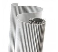 Lot de 10 Rouleau carton ondulé 50x70 300g/m², coloris argent 80