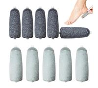 Lot de 10 rouleaux abrasifs de rechange en quartz | Kit de recharge pour pédicure grossière et fine - Tête de ponçage électronique pour les pieds | Scrubber pour peaux mortes - Appareil de soin