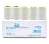 Lot de 10 rouleaux de 10 000 étiquettes de distribution d'ordonnance de pharmacie, 70 x 35 mm, revêtement direct de qualité supérieure, noyau 25 mm, pour Zebra, Munbyn, Rollo, TSC, Toshiba, Citizen