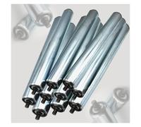 Lot de 10 rouleaux de convoyeur en acier inoxydable Longueur 100-1000 mm Rouleau léger avec extrémités en zinc argenté Idéal pour une manipulation efficace des matériaux