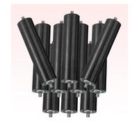 Lot de 10 rouleaux de convoyeur en polyuréthane non motorisés de 20,3 cm pour kayaks et transport de cargaison, 10,2 cm et 5,1 cm