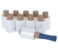 Lot de 10 rouleaux de film étirable transparent 100 mm 23 µm