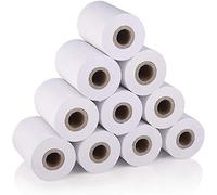 Lot de 10 rouleaux de papier thermique pour tickets de caisse enregistreuse 58 mm x 30 mm