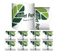 Lot de 10 rouleaux de papier toilette doux pour salle à manger respectueux de l'environnement pour femmes, hommes, , personnes âgées